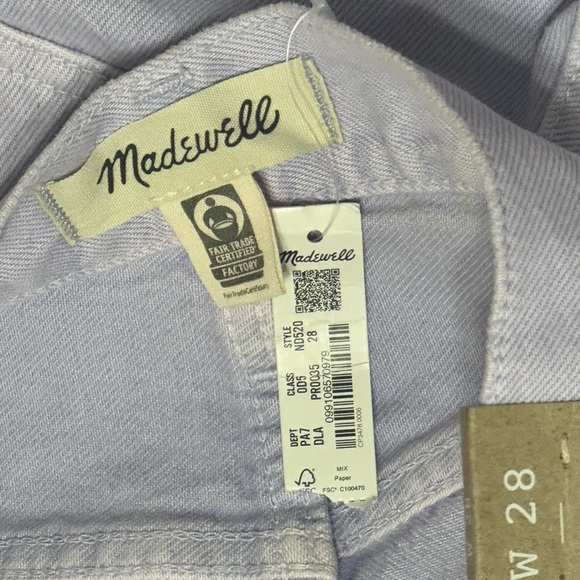 NWT Madewell The Perfect Vintage Straight Jean in Light Purple W 28 - Picture 6 of 6